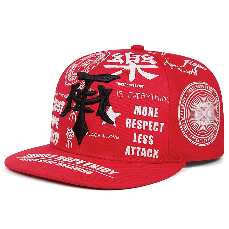 Fashionable Creative Baseball Hat T Graffiti Embroidery Street Hip Hop Hat