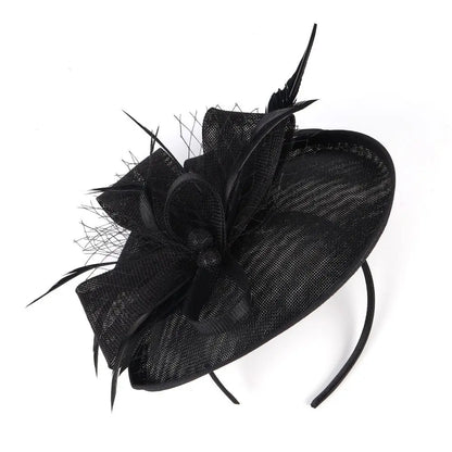 New Flower Feather Tea Party Evening Party Fascinator Hat Mesh Hair Band