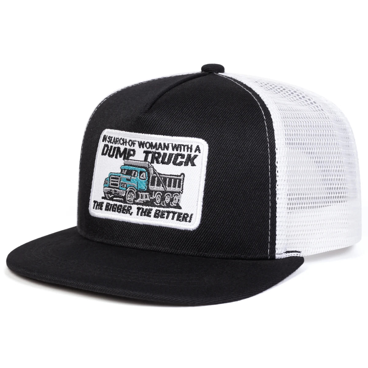 Unisex Dump Truck Letter Embroidery Hip-hop Net Hats Spring and Summer