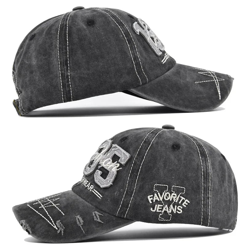Vintage Baseball Cap Women Men 1985 Embroidery Hip Hop Snapback Hat
