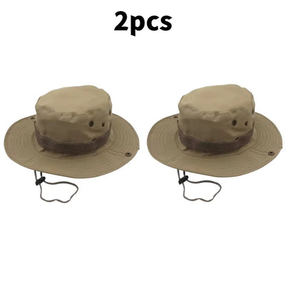 Men & Women Sun Hat Camouflage Cap Outdoor Sports Sun Bucket Cap 60cm