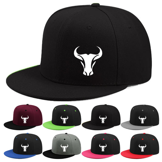 Bull Patterned Baseball Cap For Both Men's And Women's For All Seasons