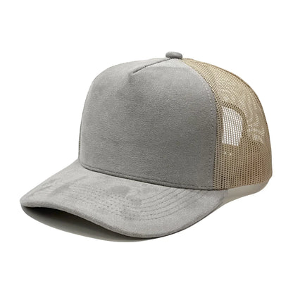 Outdoor Sports Shade Suede Mesh Hat Big Head Circumference Baseball Cap Fashion Travel Cap Female Hip Hop Hat