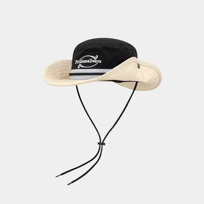 Japanese Retro Color Matching Quick-Drying Bucket Hats Hiking Caps