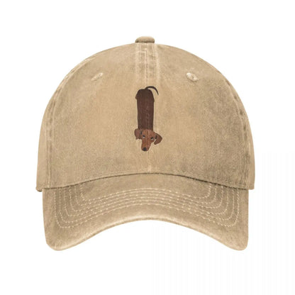 I Love My Wiener Dog Dachshund Baseball Cap Distressed Washed Caps Hat Fashion Outdoor Activities Sun Cap