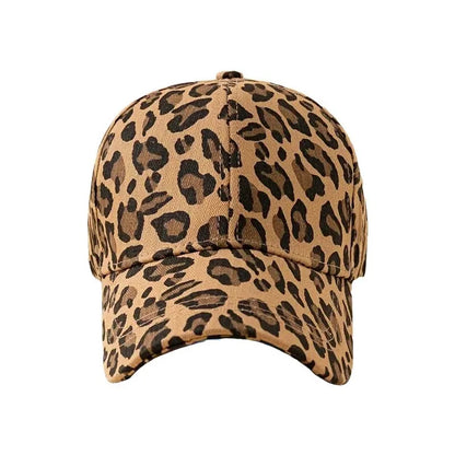 Unisex Light Panel Leopard Print Baseball Caps
