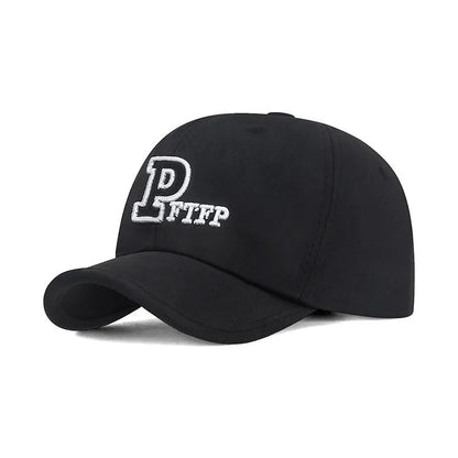 Korean Version Of Simple Short Brim Embroidered Letter Baseball Cap, Fresh and Sweet Couple's Color Matching Cap