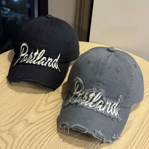 Hip Hop Holes Baseball Hat For Men Women