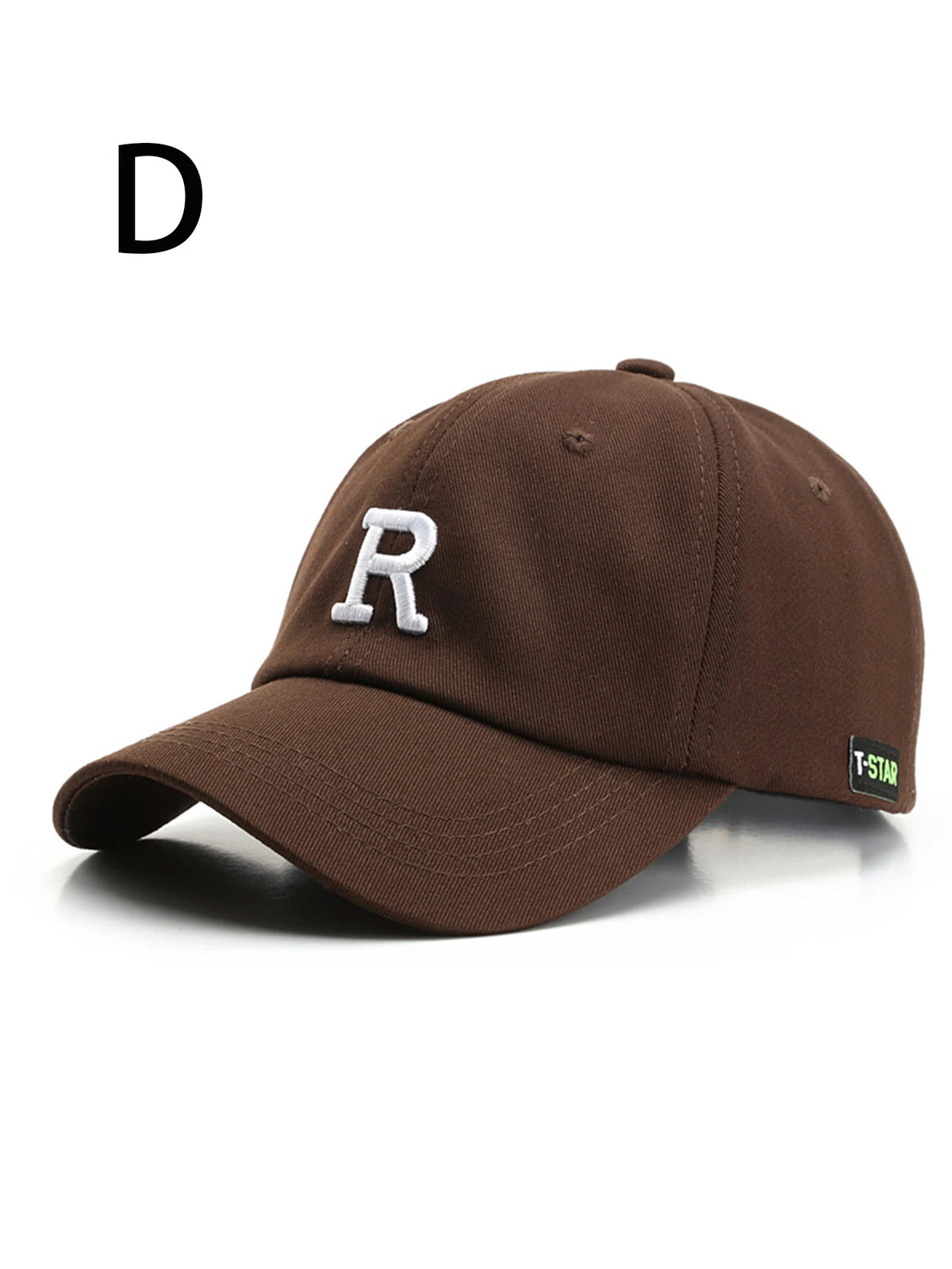 Embroidery Letter R Men Baseball Cap For Women