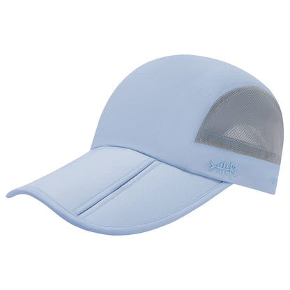 Folding Fishing Baseball Cap UPF 50+ Water Resistant Outdoor Portable Brim Hats