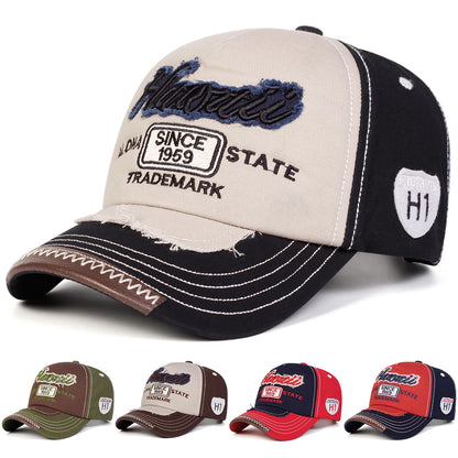 Unisex Aloha State Letter Embroidery Baseball Caps Spring and Autumn Sports Cap