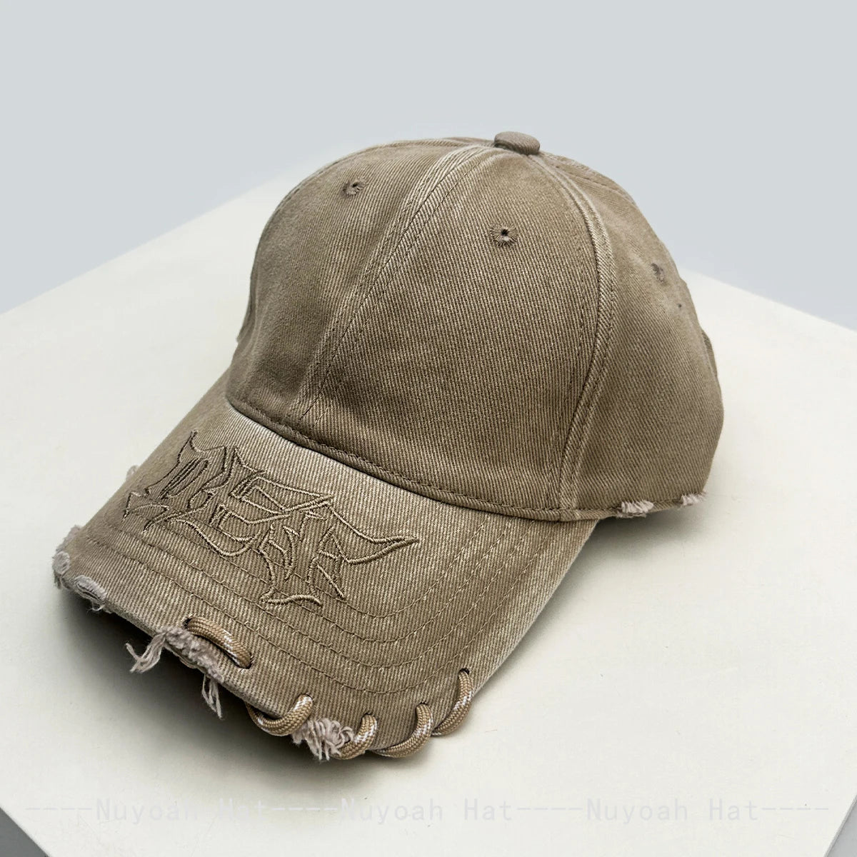 Unisex Hip-Hop Braided Rope Letter Embroidery Baseball Cap