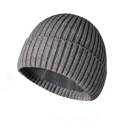 Winter Inner Velvet Thickened Warm Adult Unisex Woolen Knitted Hat