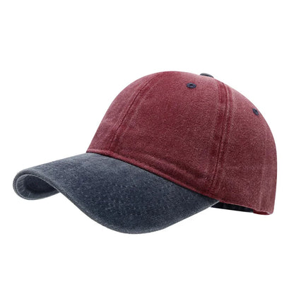Unisex Versatile Color-Matched Washed Baseball Hat