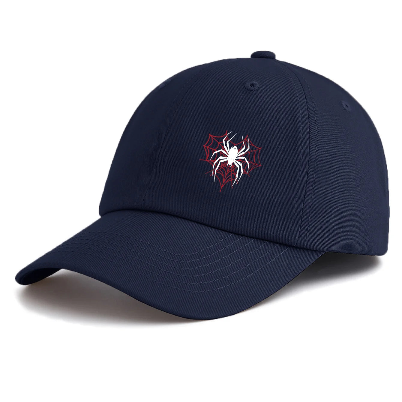 1pc Spider Print Baseball Cap for Adults