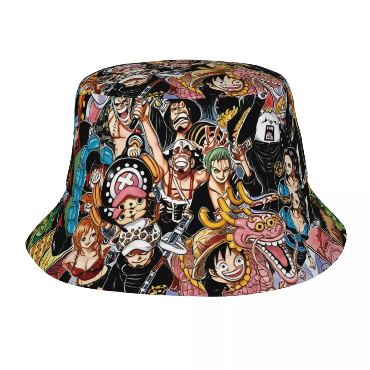 Japan Anime Zoro Luffy Skull Bucket Hats for Women Men Summer
