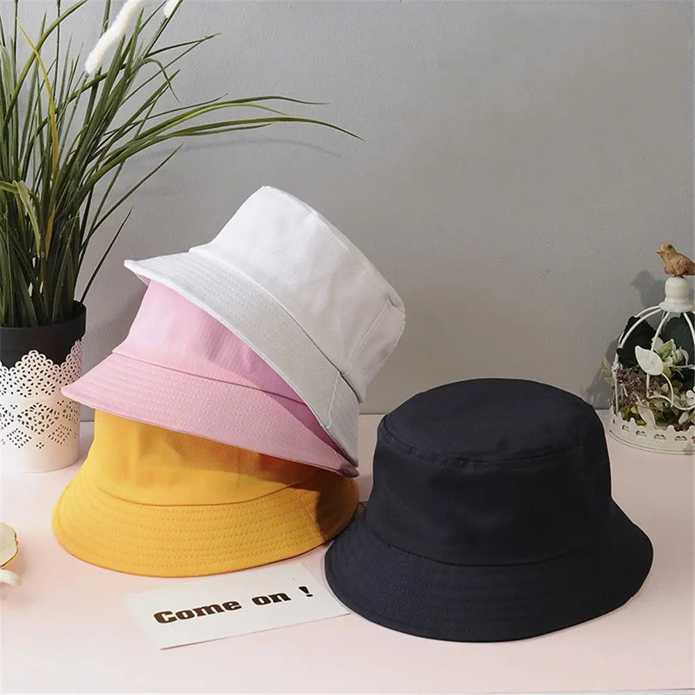 Children Outdoor Hat Summer Foldable Bucket Hat Sunscreen Cotton Fishing