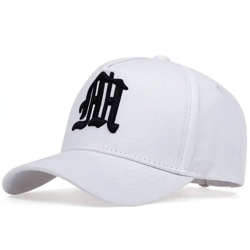 Fashion Gothic Letter M Embroidery Baseball Caps Autumn Outdoor Adjustable Casual Hats Sunscreen Hat Sports Cap
