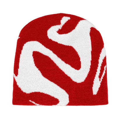 Y2K Letter Knitted Winter Autumn Beanie Cap Men Women