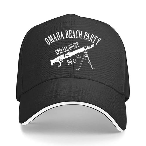 Omaha Beach Party Themed Design Print Sandwich Baseball Cap Men Hip Hop Bucket Hat Summer Sun Dad Hats