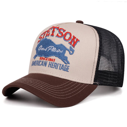 2025 Personalized New Red Bear Breathable Mesh Hat