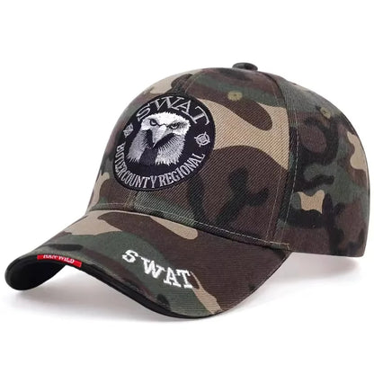 SWAT Army Cap Male Embroidered Eagle Black Baseball Caps Men