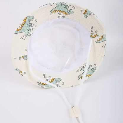 Children Bucket Hats Summer Autumn Cotton Yarn Breathable Baby Hat