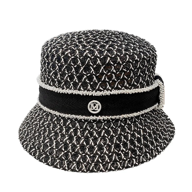 Korean  Breathable Hollow Fisherman Hat Bucket Hat for Women's Summer Outings