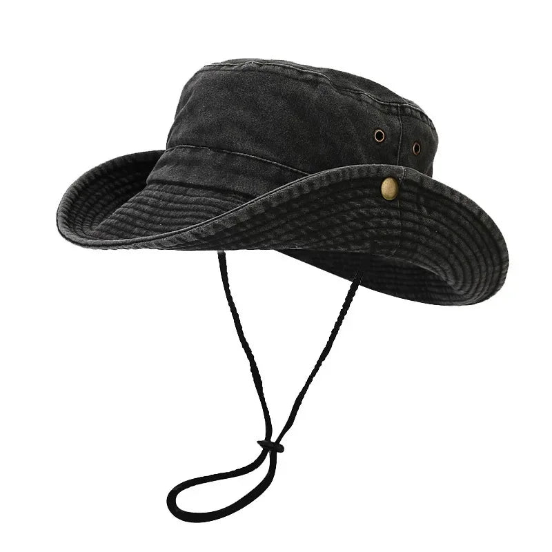 2024 Newest Custom Logo Cotton Outdoor Travel Sun Cap