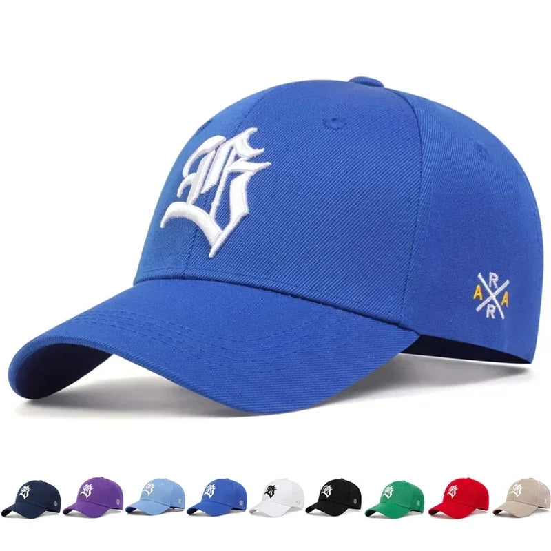Unisex Personality B Letter Embroidery Baseball Cap Spring and Autumn