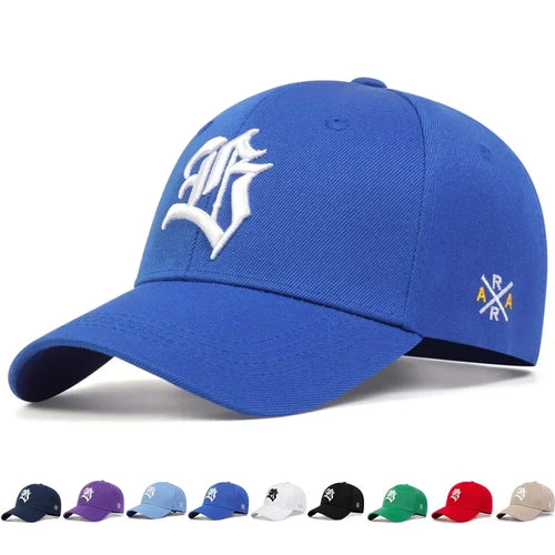 Unisex Personality B Letter Embroidery Baseball Cap Spring and Autumn