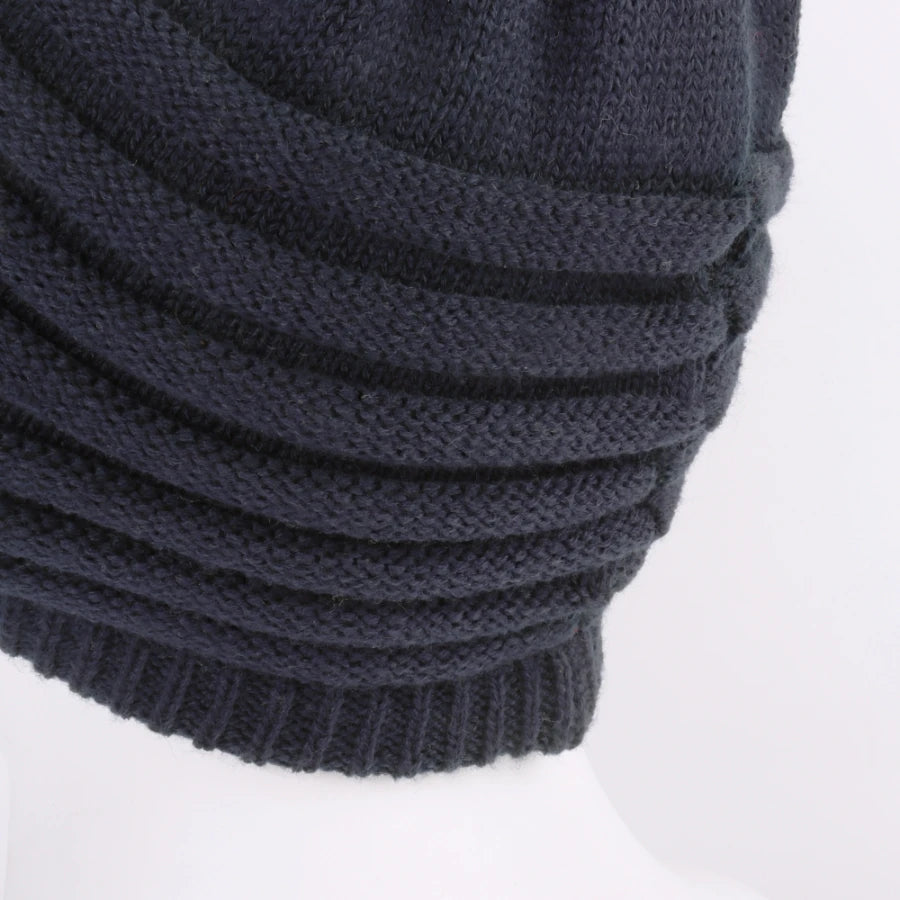 Unisex Winter Hats With Visor Warm Ski Hat Stylish Knitted Hat