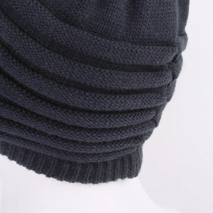Unisex Winter Hats With Visor Warm Ski Hat Stylish Knitted Hat