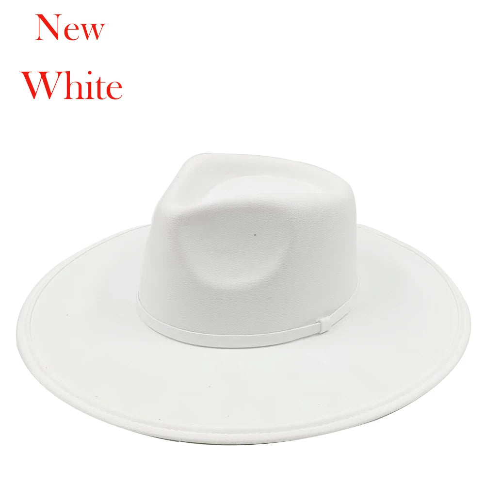 Suede Fedora Painting Felt Hats For Men And Women