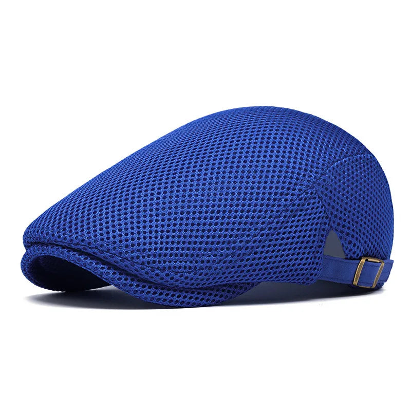 Perforated Mesh Bucket Hat Breathable Beret Women's Korean Style