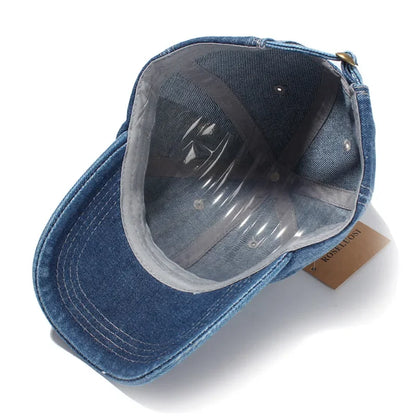 Z Embroidery Denim Baseball Caps For Men And Women
