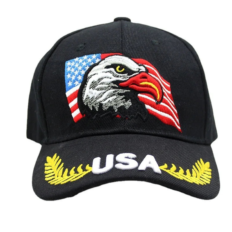 Unisex Baseball Cap 3D USA Eagle Embroidery Cap Men And Women