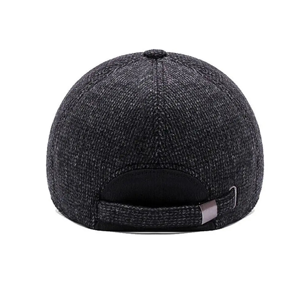 High Quality Autumn Winter Thick Earmuffs Hat Warm Adjustable Earmuffs Baseball Cap Casual Simple Outdoor Hats