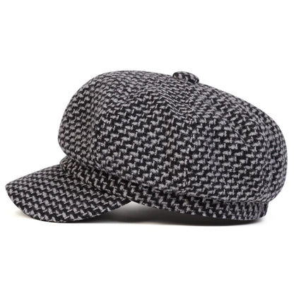 Unisex Thousand Bird Grid Personality Newsboy Hat