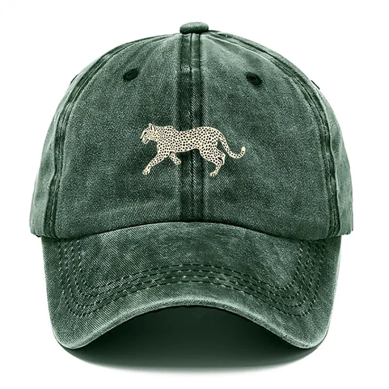 Cheetah-Style Printed Baseball Cap, Men Fashion Hat