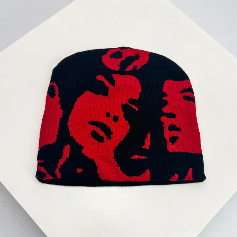 European Style Face Wool Knitted Hats