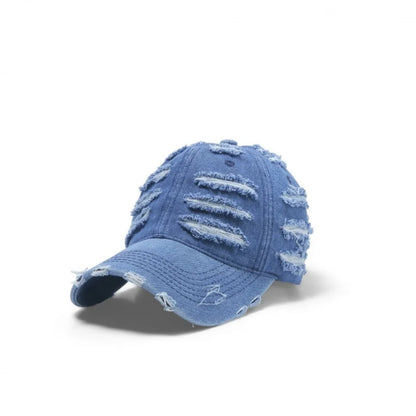 Retro Washed Distressed Baseball Cap Women
