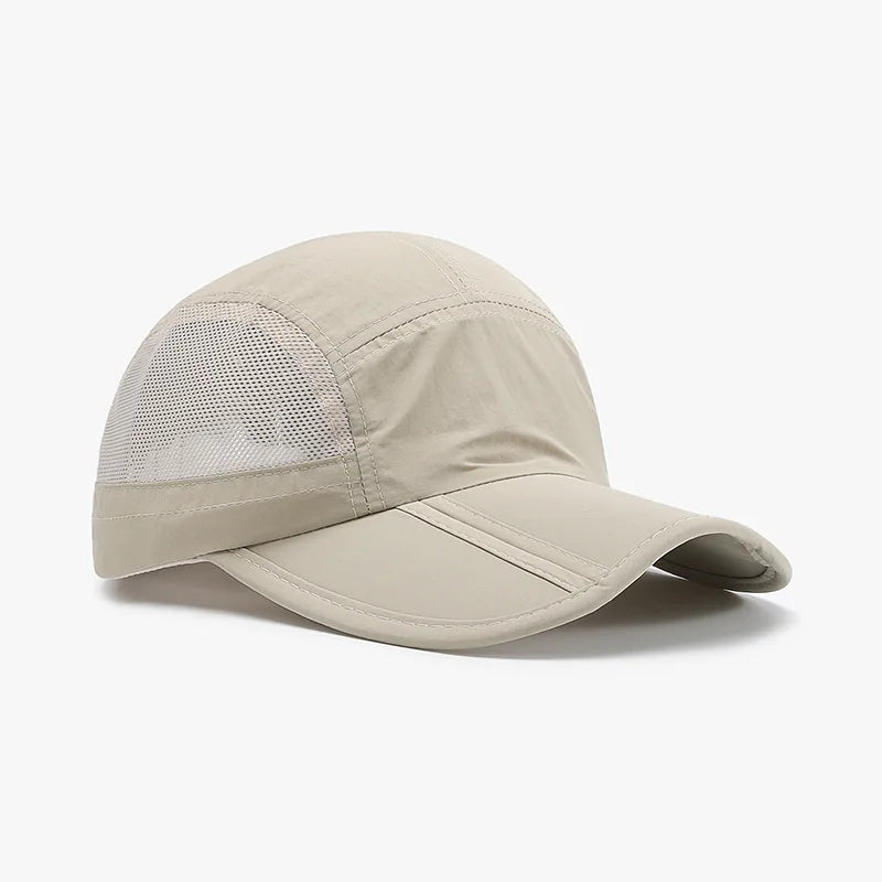 1pc Summer Foldable Sunshade Mesh Baseball Cap for Men