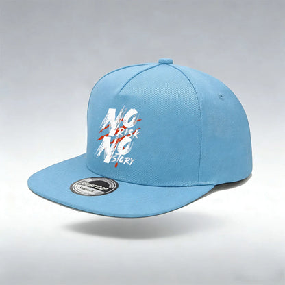 Risk Letter Print Snapback Cap Classic Solid Color Unisex Baseball Cap Lightweight Adjustable Dad Hat