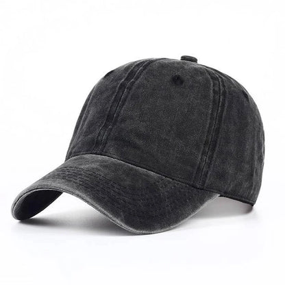Unisex Light Washed Solid Color Baseball Caps Spring And Autumn