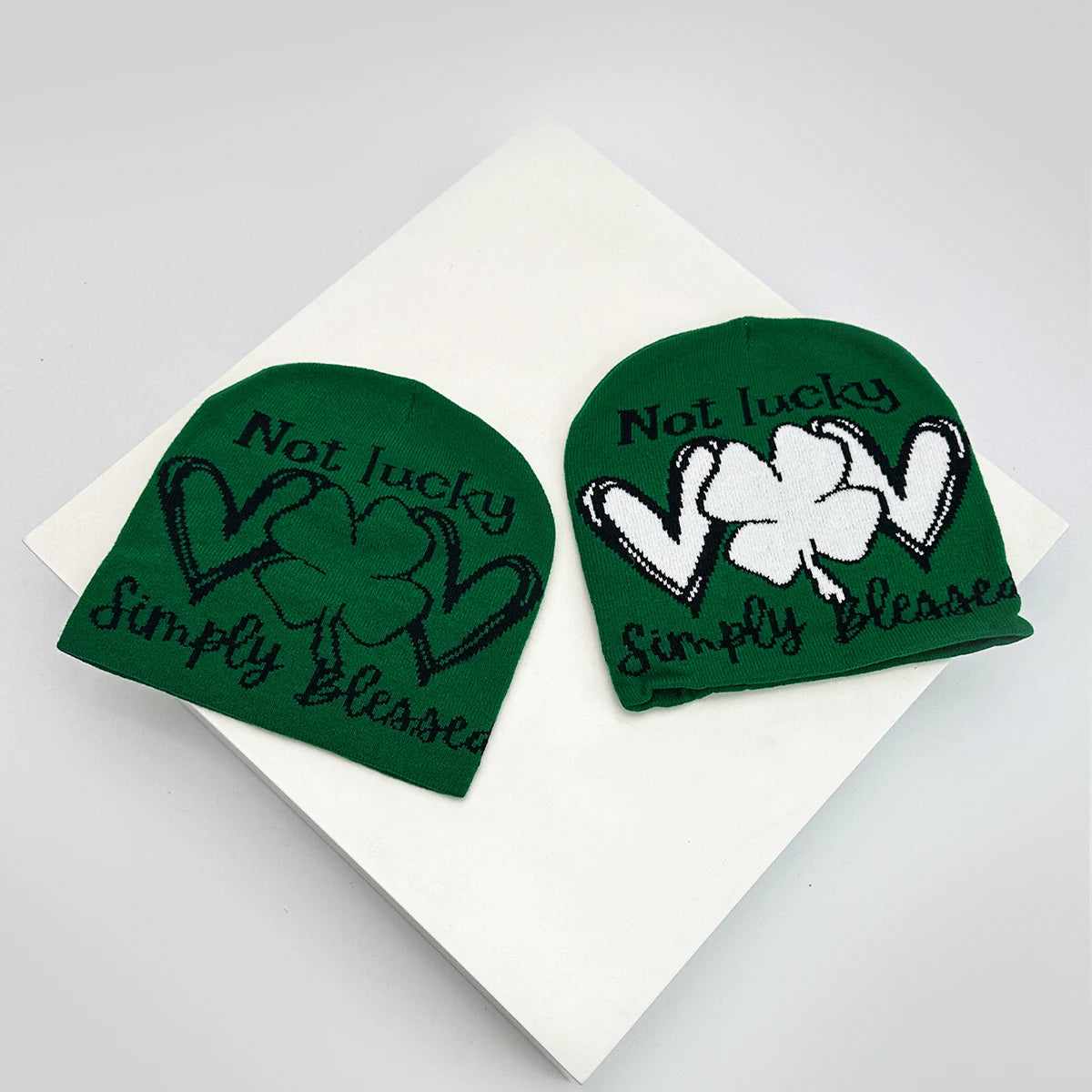 New Unisex Colorful Question Mark Love Lucky Grass Knitted Hats