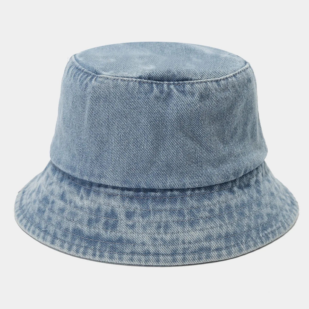 Candy Color Unisex Summer Washed Denim Bucket Hat