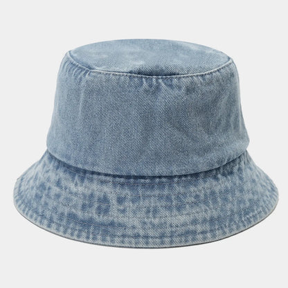 Candy Color Unisex Summer Washed Denim Bucket Hat