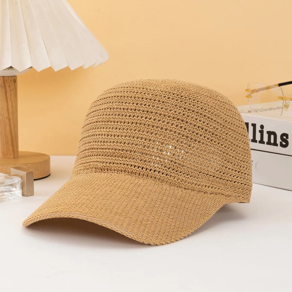 Adjustable Korean Style Knitted Hollow Out Baseball Cap