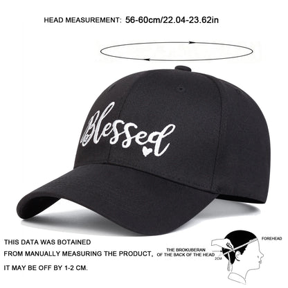 Unisex Blessed Love Embroidery Baseball Caps Spring Autumn